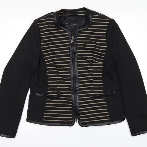 Bianca Womens Black   Jacket  Size 14