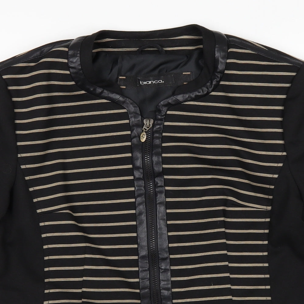 Bianca Womens Black   Jacket  Size 14