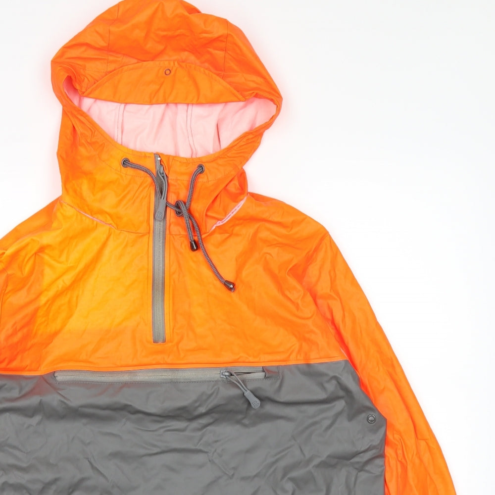 RAINS Mens Orange   Windbreaker Coat Size S