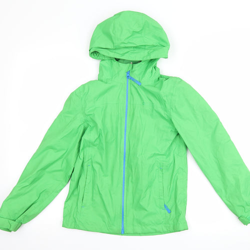 Mountain Warehouse Boys Green   Rain Coat Coat Size 9-10 Years