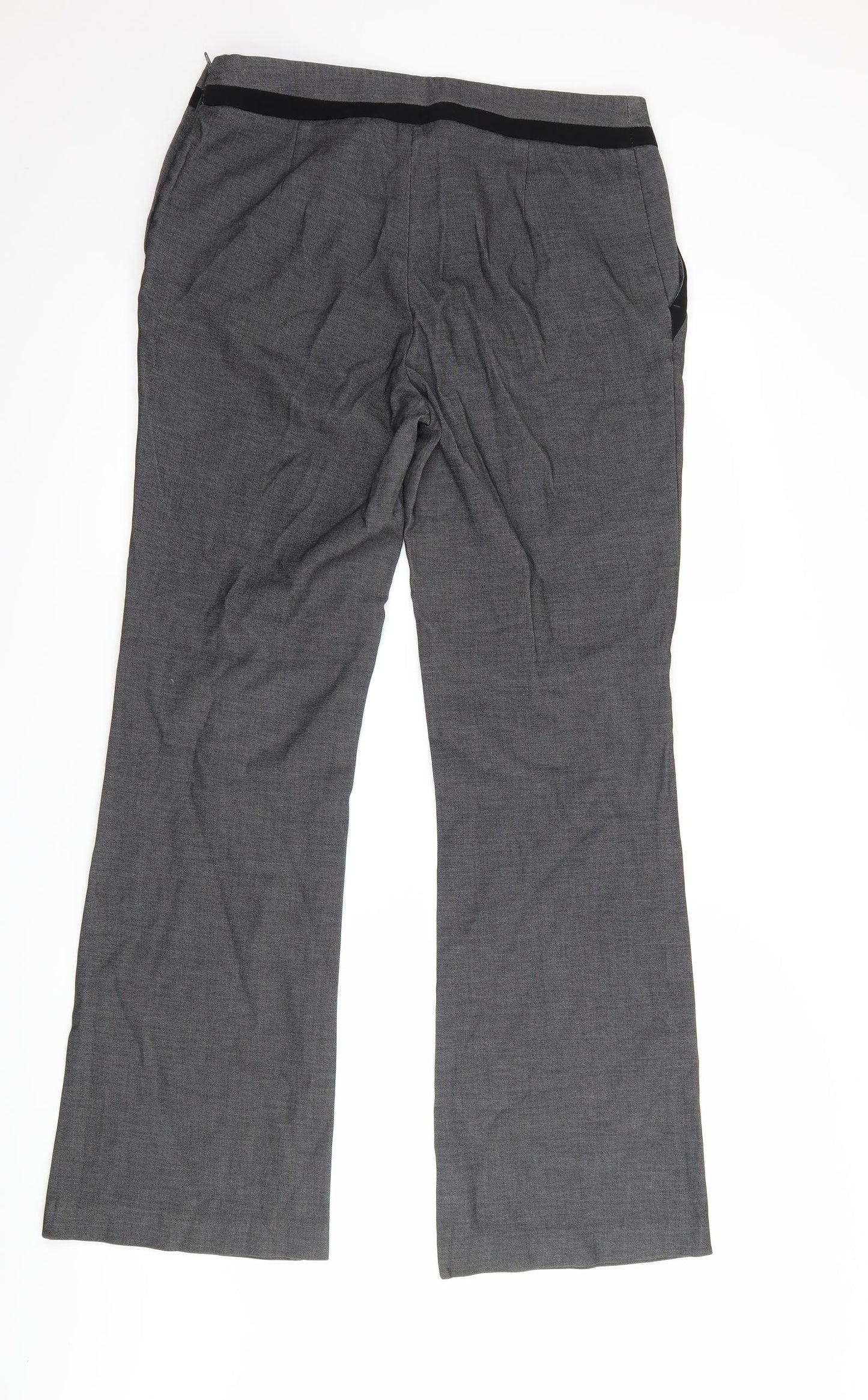H&M Womens Grey   Trousers  Size 10 L31 in