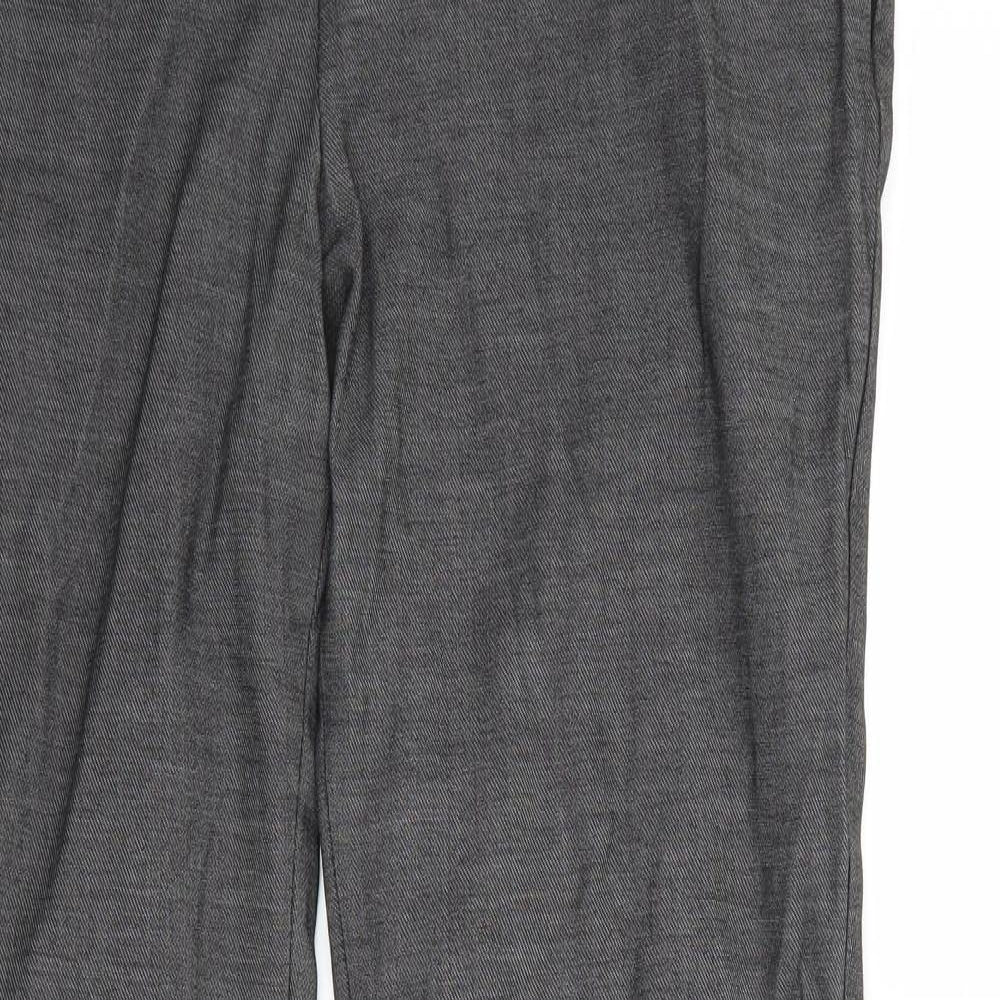 H&M Womens Grey   Trousers  Size 10 L31 in