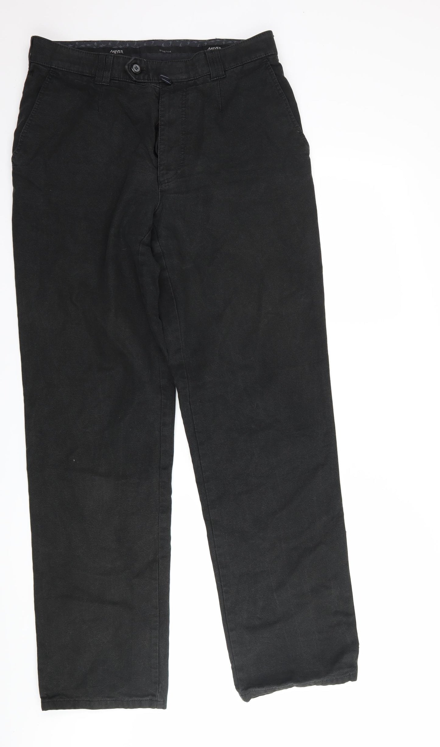 Meyer Mens Black  Denim Straight Jeans Size 32 L32 in