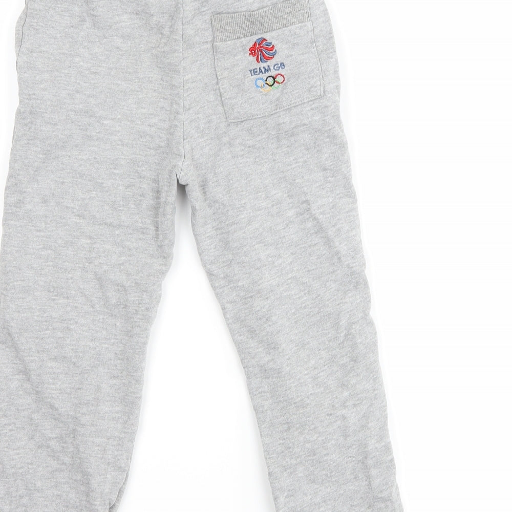 Team GB Boys Grey   Jogger Trousers Size 5-6 Years - Team GB