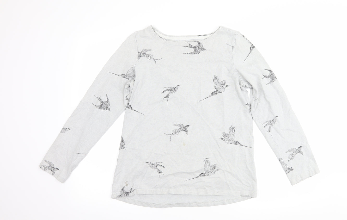 Joules Womens Grey   Pullover Sweatshirt Size 12  - Bird print