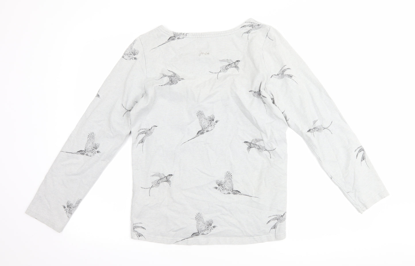 Joules Womens Grey   Pullover Sweatshirt Size 12  - Bird print