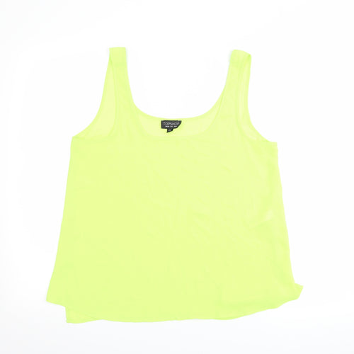 Topshop Womens Green   Basic Tank Size 8