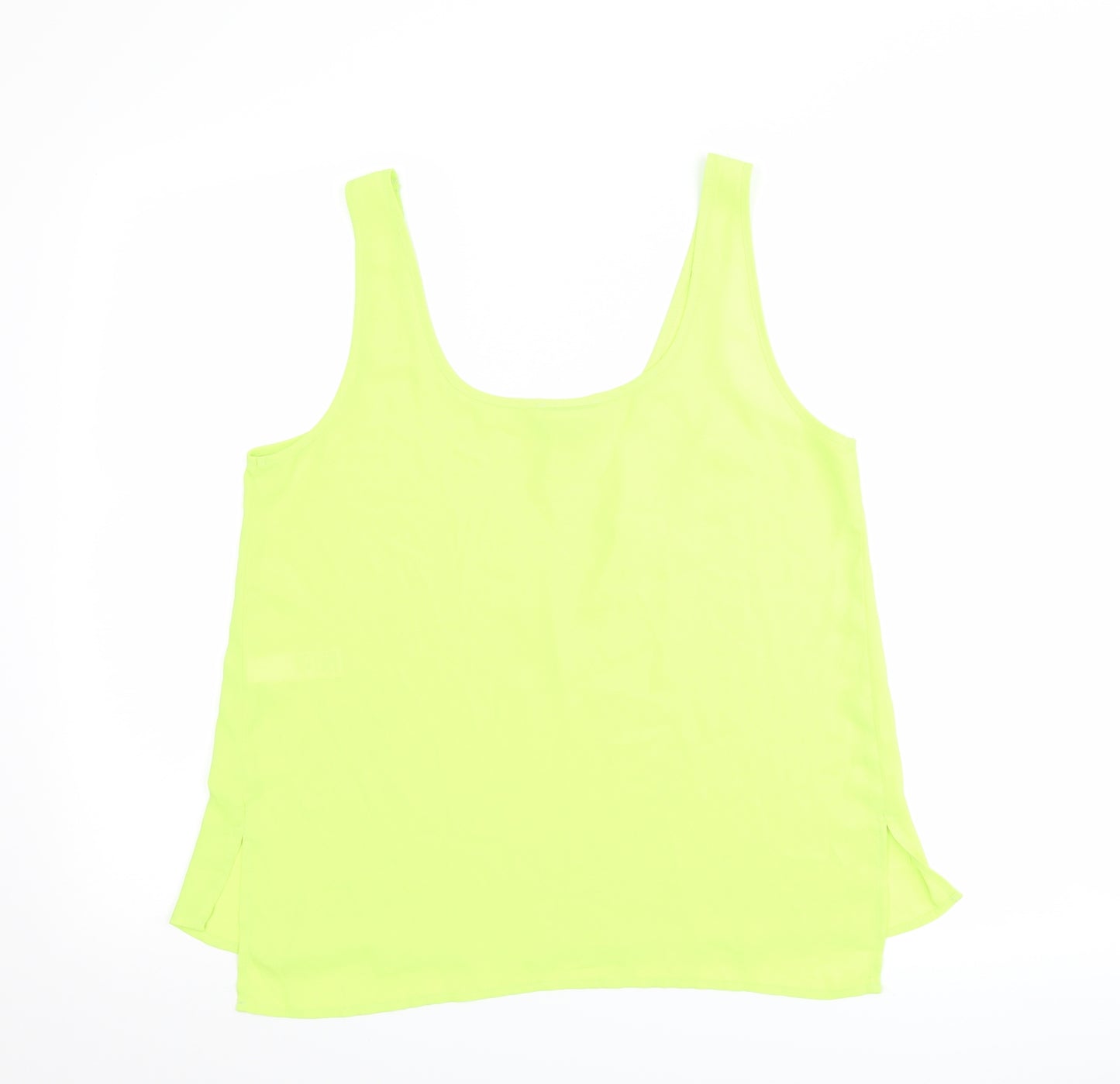 Topshop Womens Green   Basic Tank Size 8