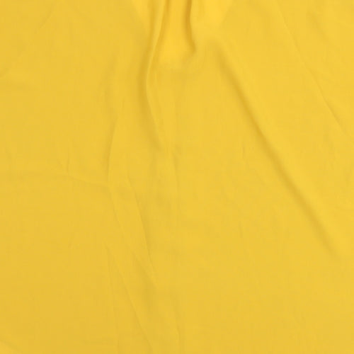 Atmosphere Womens Yellow   Basic T-Shirt Size 6  - Cut Out Shoulder