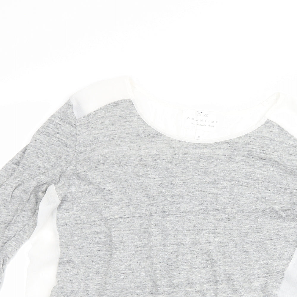 NEXT Womens Grey   Basic T-Shirt Size 8