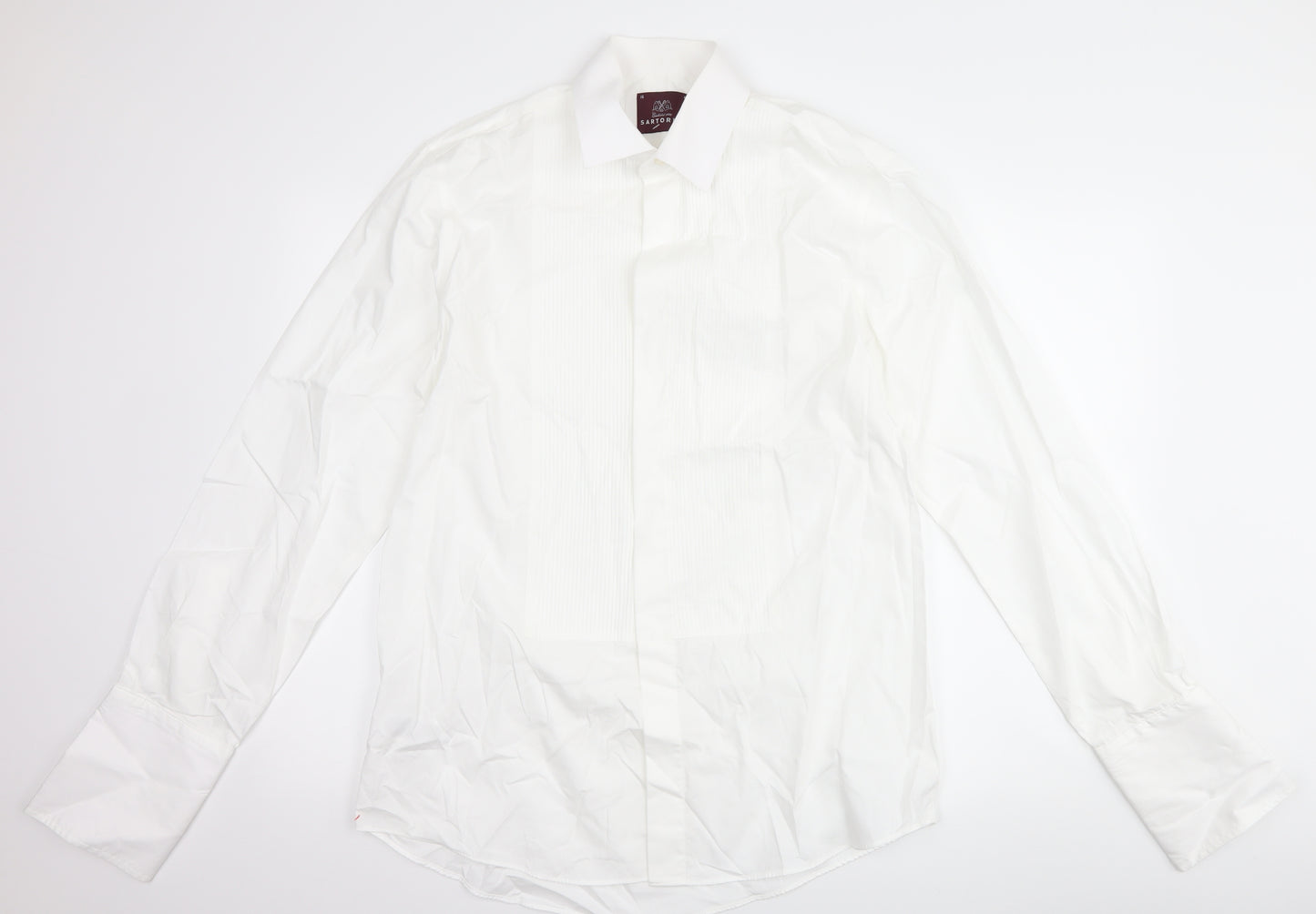Marks and Spencer Mens White    Dress Shirt Size 16