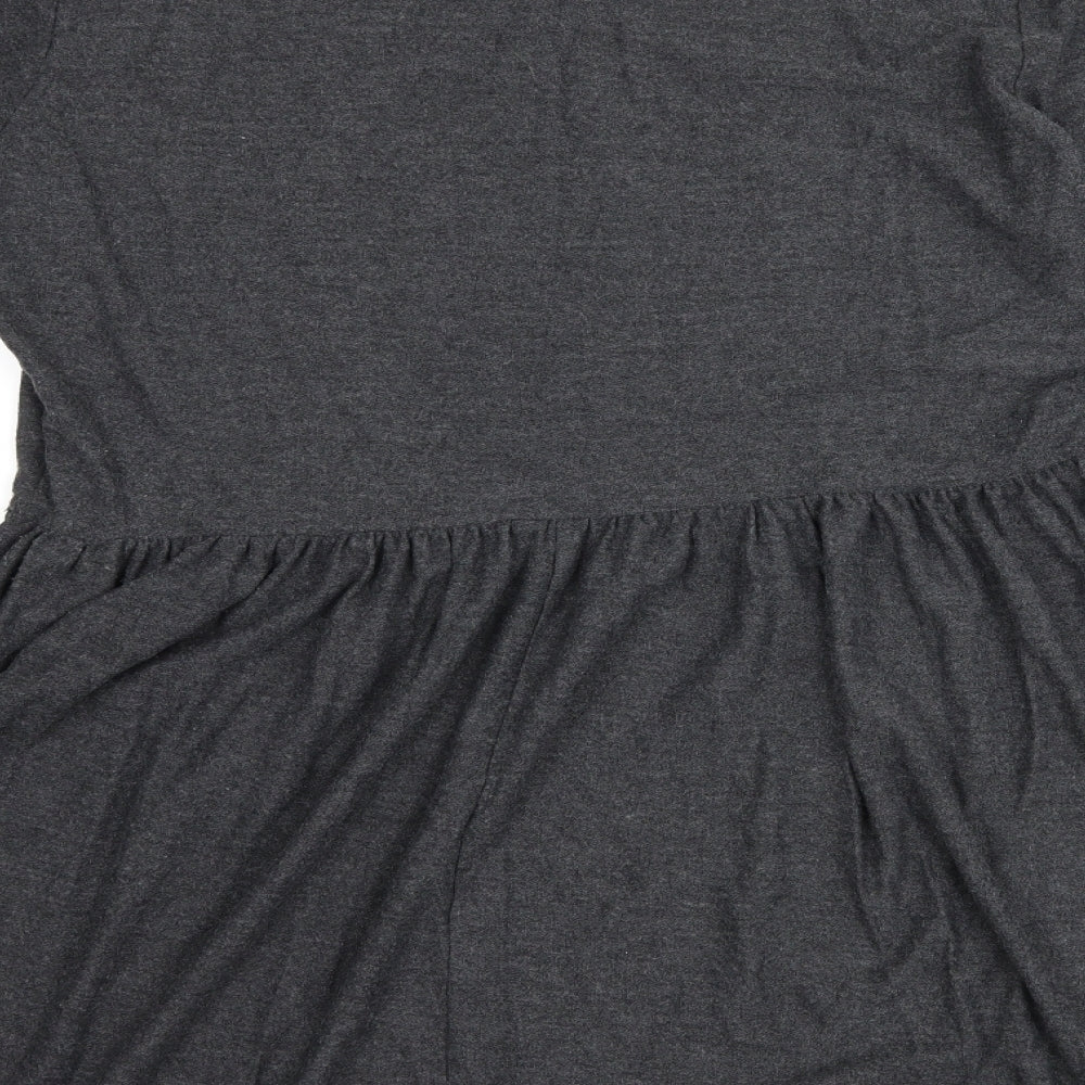 Topshop Womens Grey   Skater Dress  Size 16