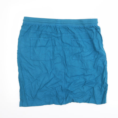 Marks and Spencer Womens Blue   Straight & Pencil Skirt Size 16