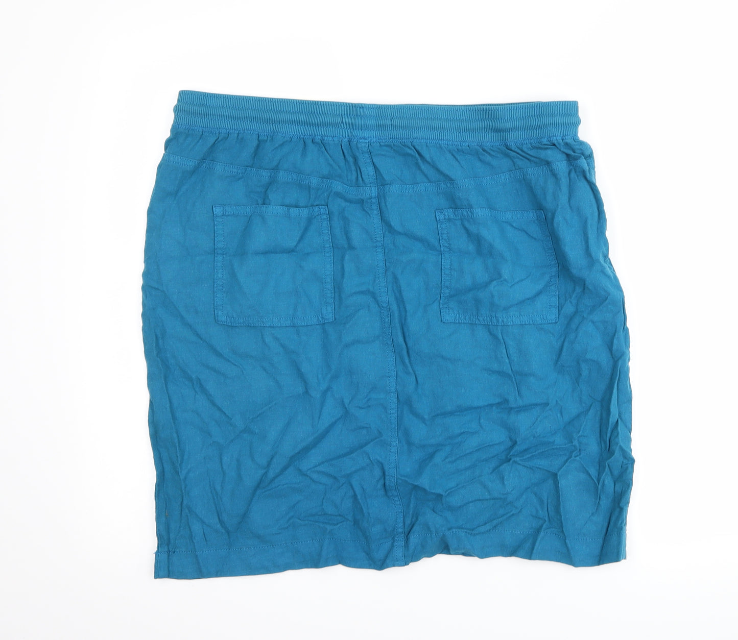 Marks and Spencer Womens Blue   Straight & Pencil Skirt Size 16