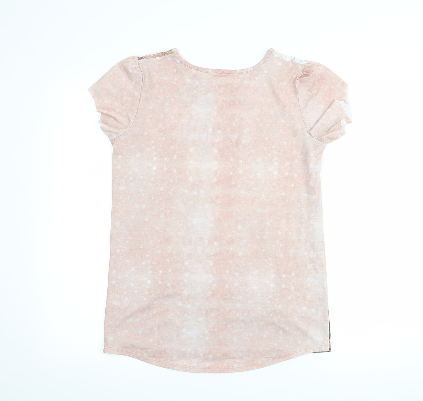 TU Girls Pink   Basic T-Shirt Size 14 Years  - deer