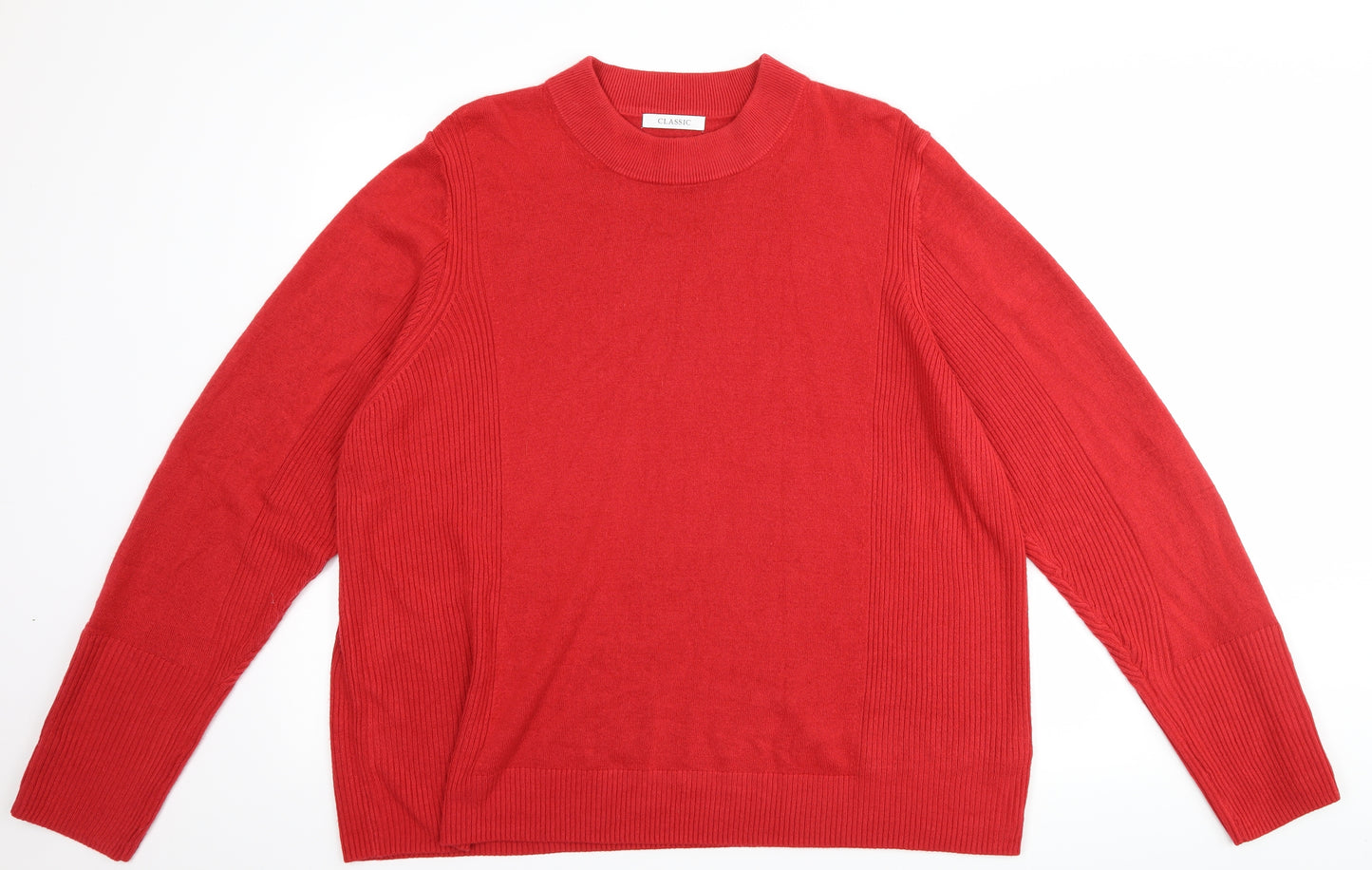 Marks and Spencer Womens Red   Pullover Jumper Size 22