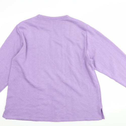 happit Womens Purple   Pullover Jumper Size 18