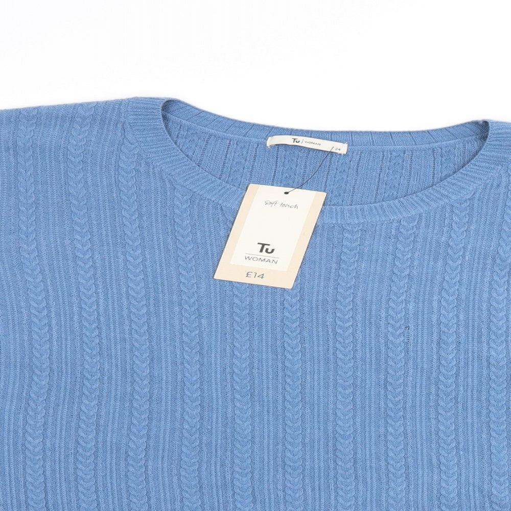 TU Womens Blue   Pullover Jumper Size 24