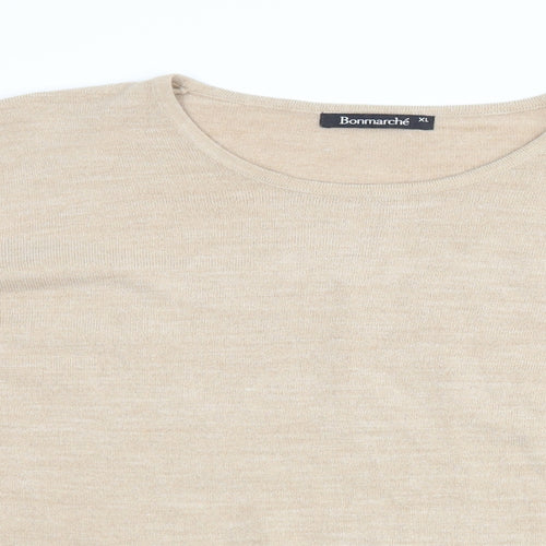 Bonmarché Womens Brown   Pullover Jumper Size XL