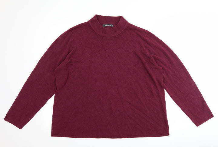 Bonmarché Womens Purple Pullover Jumper Size XL