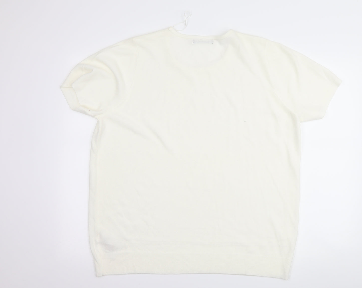 Bonmarché Womens White   Basic T-Shirt Size 22