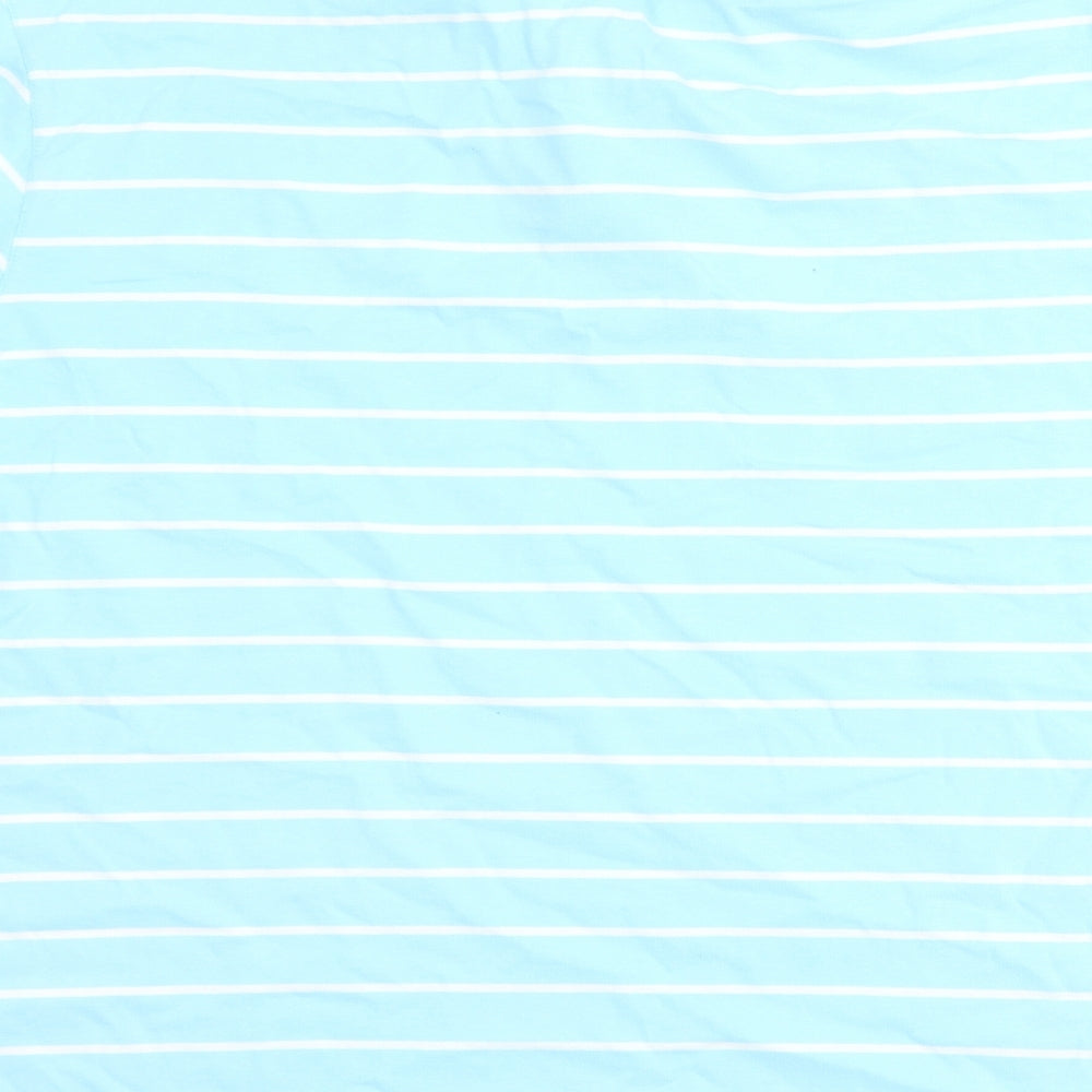 Marks and Spencer Mens Blue Striped   Polo Size L