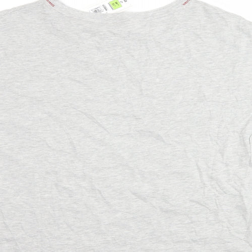 Marks and Spencer Womens Grey   Top Pyjama Top Size 12  - slogan