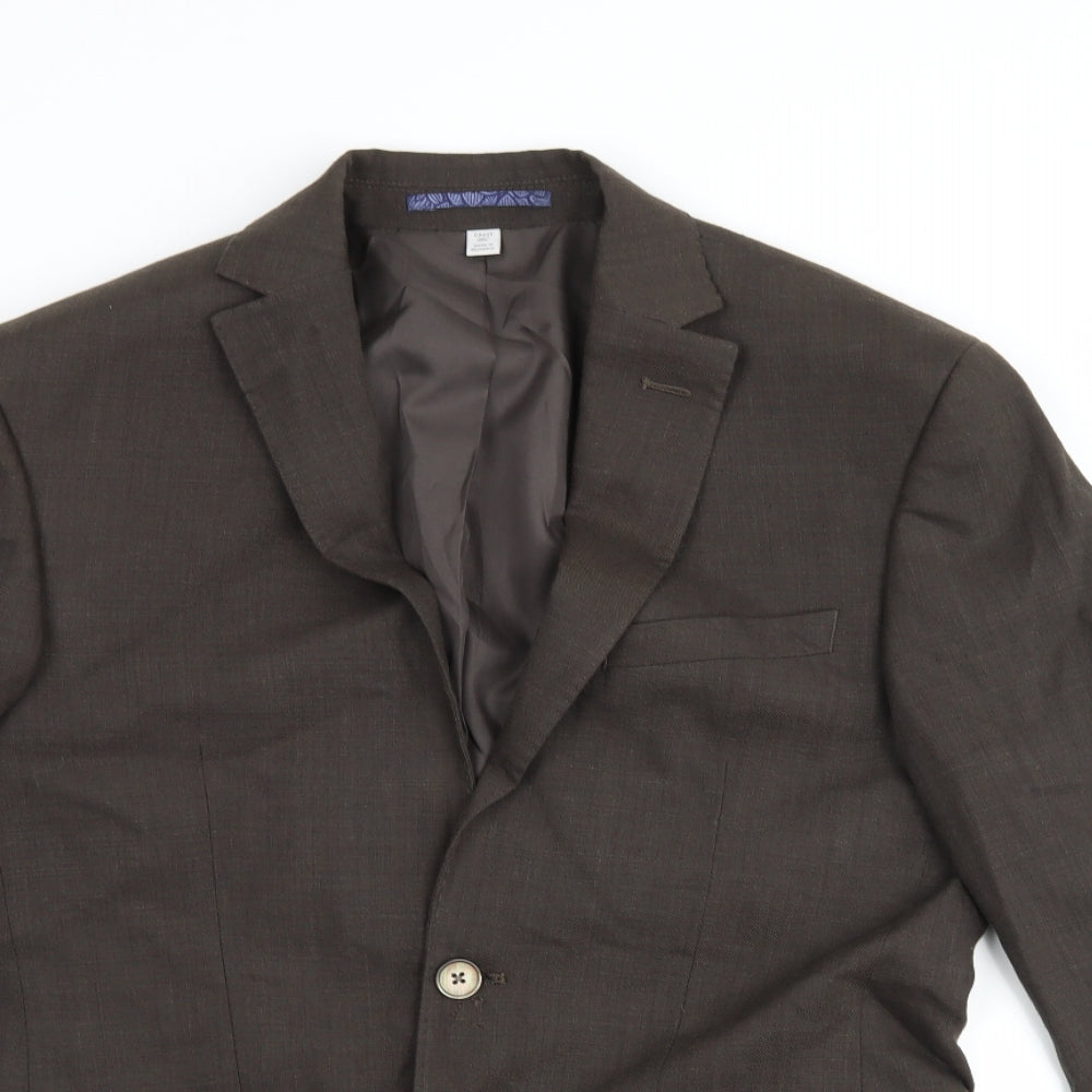 Marks and Spencer Mens Brown   Jacket Suit Jacket Size 36