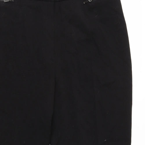M&S Womens Black   Cropped Trousers Size 18 L25 in