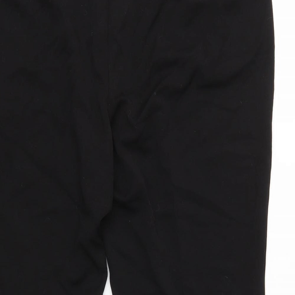 M&S Womens Black   Cropped Trousers Size 18 L25 in