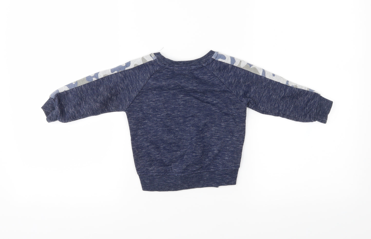 Primark Boys Black Camouflage  Pullover Jumper Size 12-18 Months