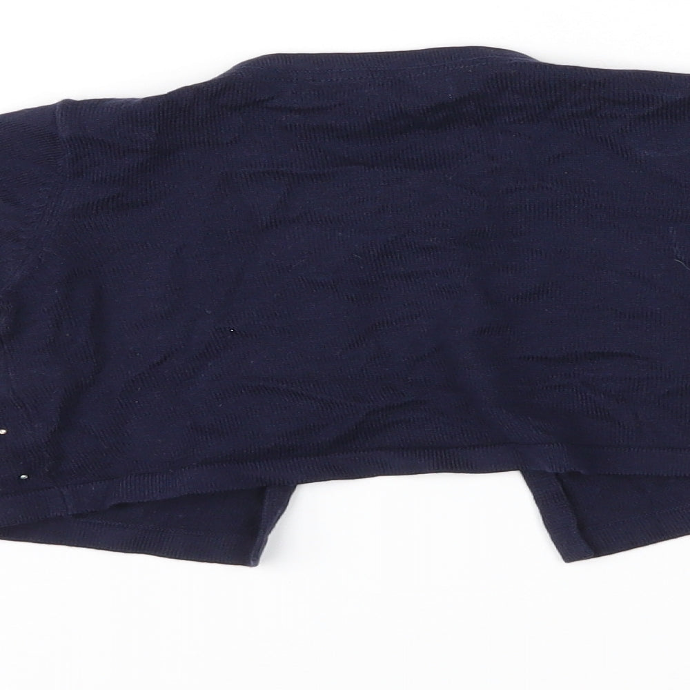 M&S Girls Blue   Cardigan Jumper Size 2-3 Years