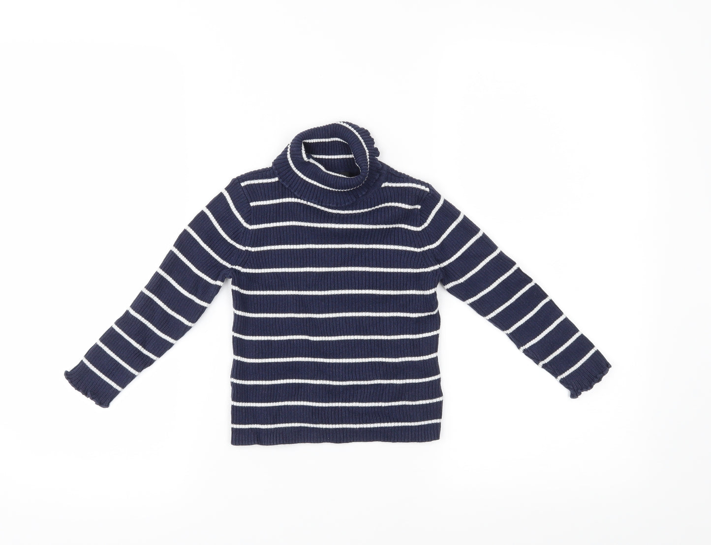 George Girls Blue Striped  Pullover Jumper Size 2-3 Years