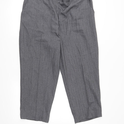 Autonomy Womens Grey   Cropped Trousers Size 20 L23 in