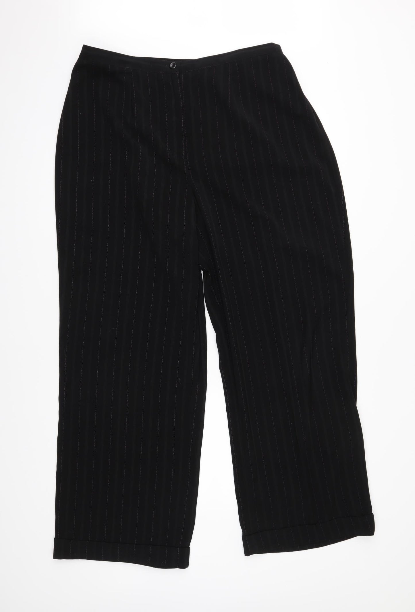 ELVI Womens Black   Trousers  Size 18 L29 in