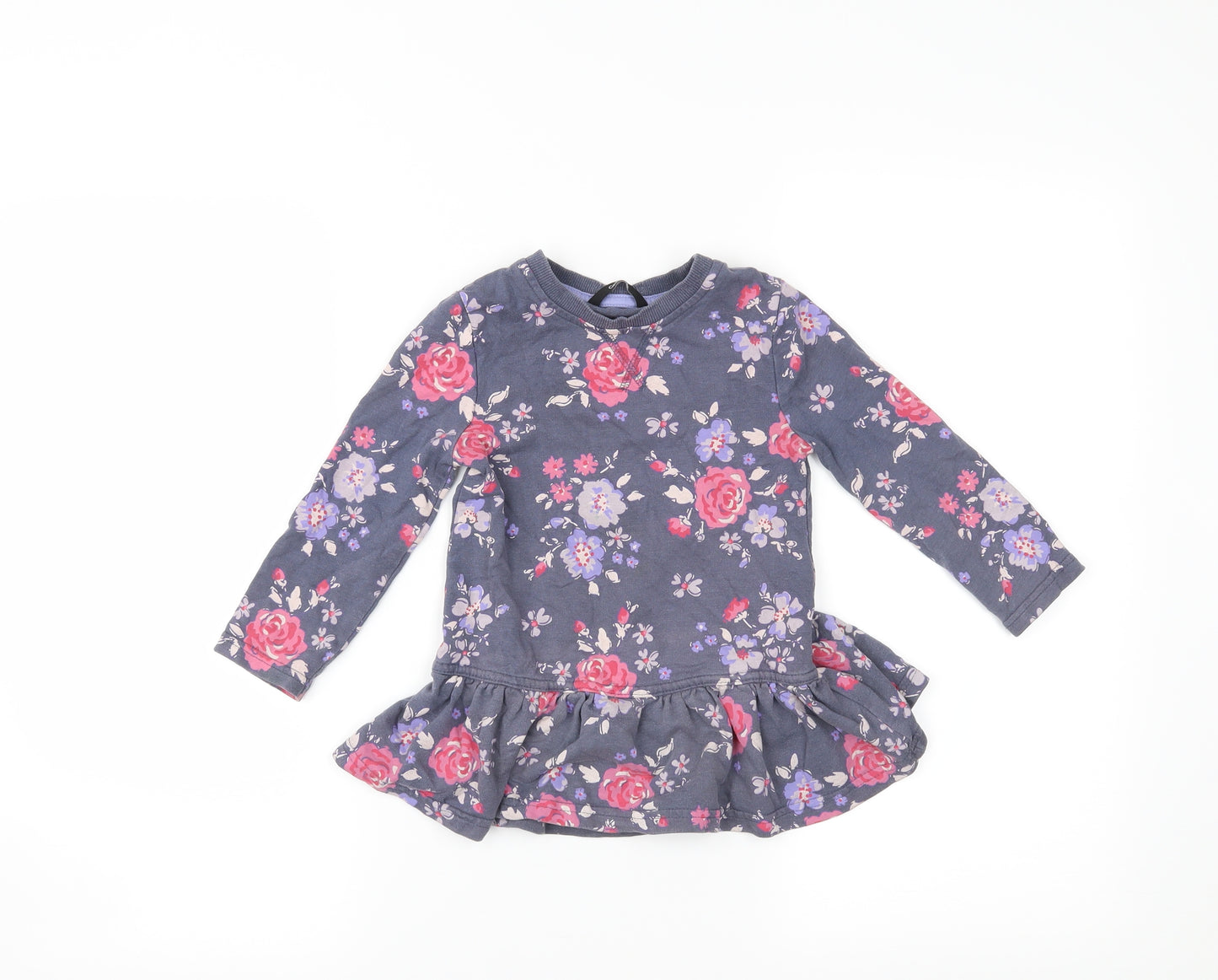 George Girls Blue Floral  A-Line  Size 2-3 Years