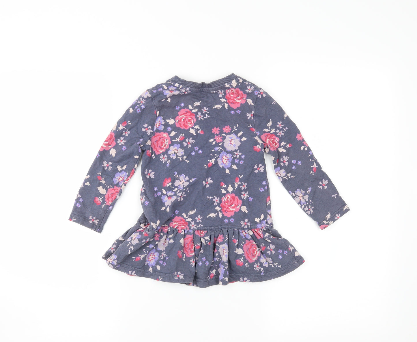 George Girls Blue Floral  A-Line  Size 2-3 Years