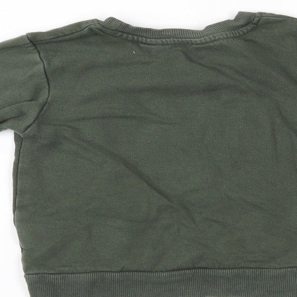 H&M Boys Green   Pullover Jumper Size 3-4 Years