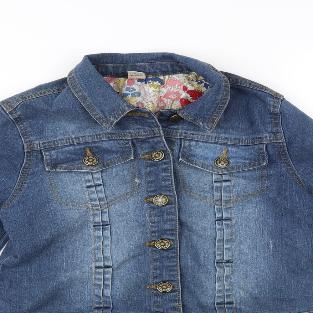TU Girls Blue   Jacket  Size 11-12 Years