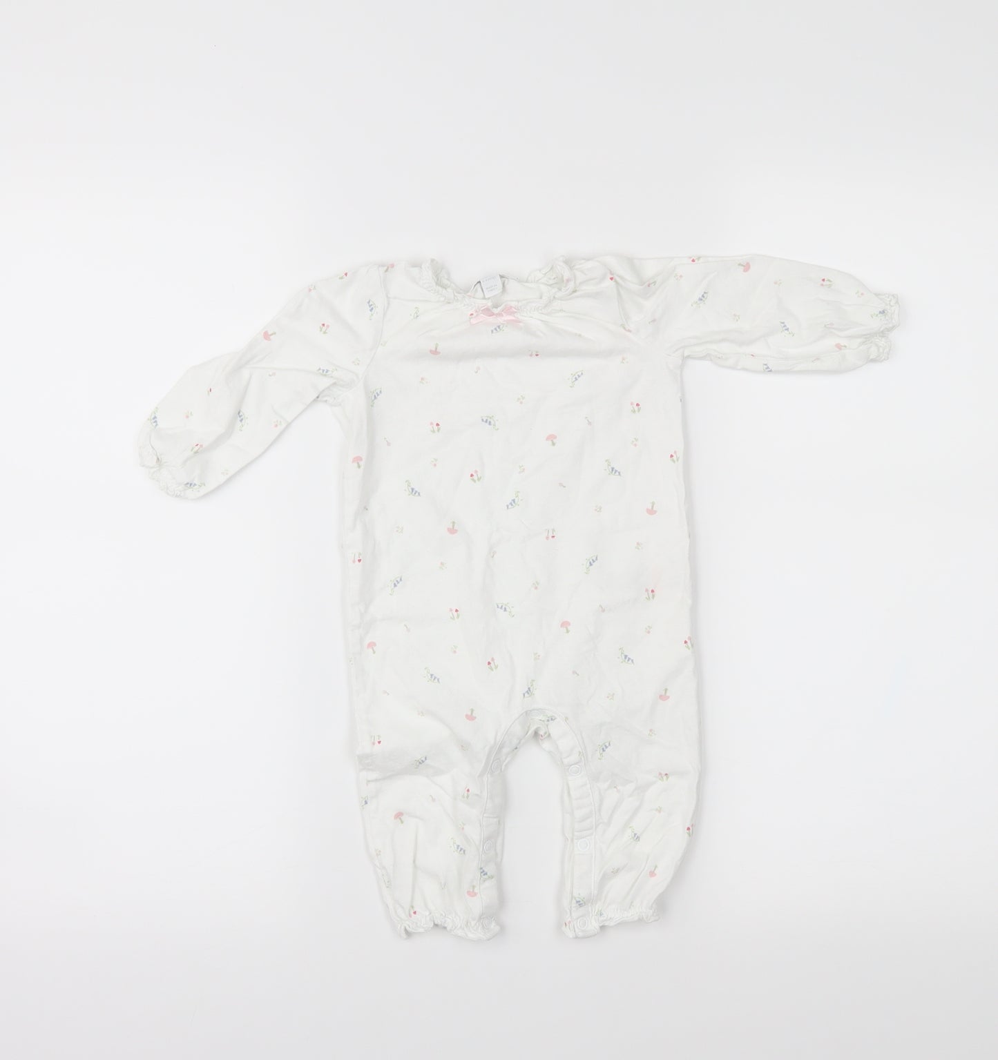 The little white company Girls White   Babygrow One-Piece Size 6-9 Months