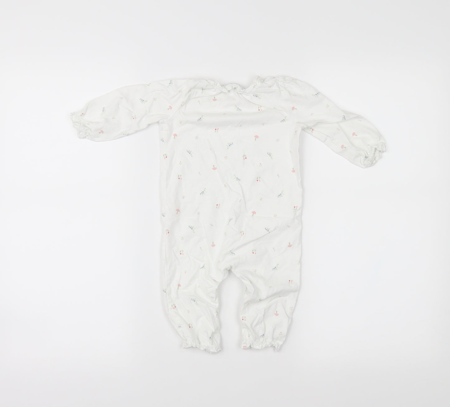 The little white company Girls White   Babygrow One-Piece Size 6-9 Months