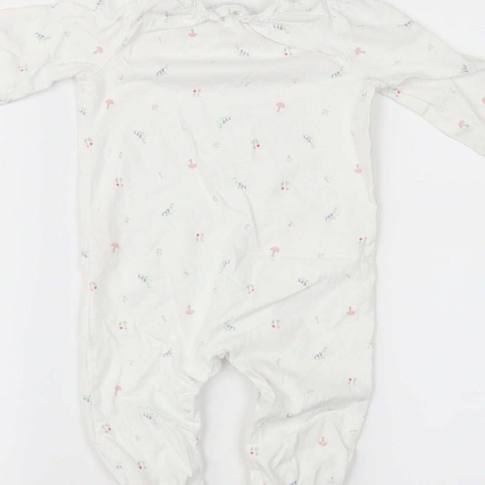 The little white company Girls White   Babygrow One-Piece Size 6-9 Months