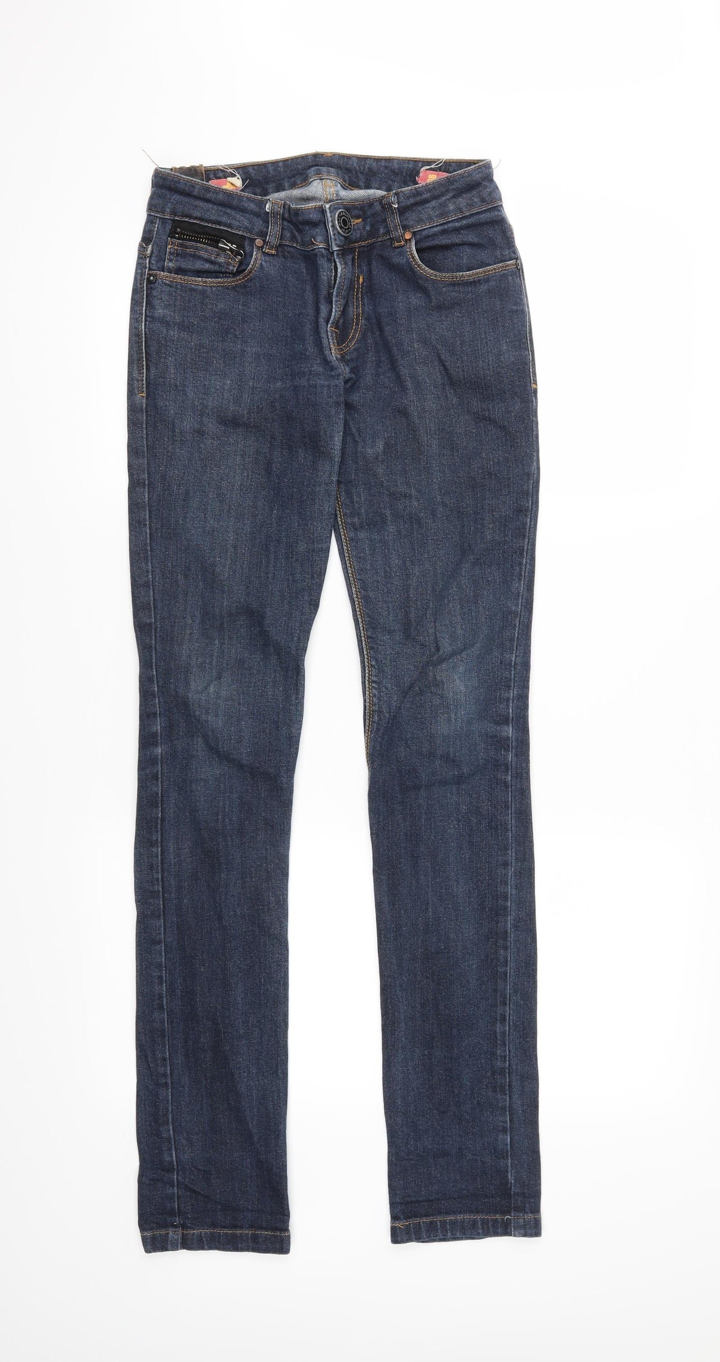 Animale Womens Blue   Straight Jeans Size 8 L32 in