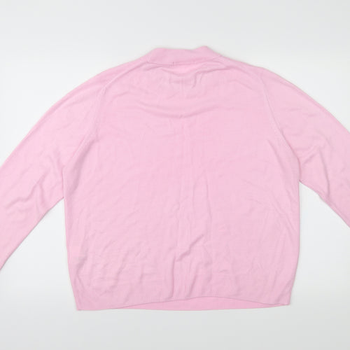 Marks and Spencer Womens Pink   Pullover Jumper Size 18