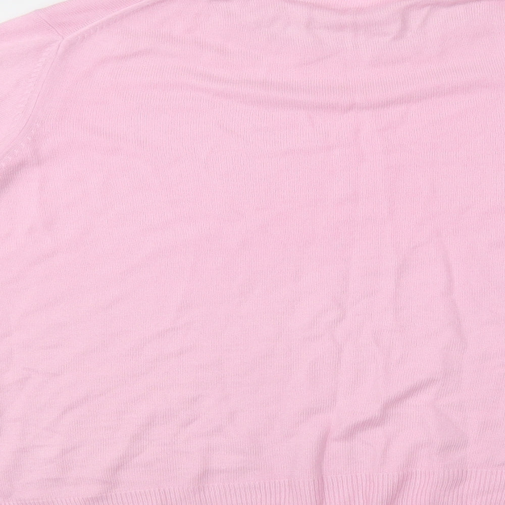 Marks and Spencer Womens Pink   Pullover Jumper Size 18
