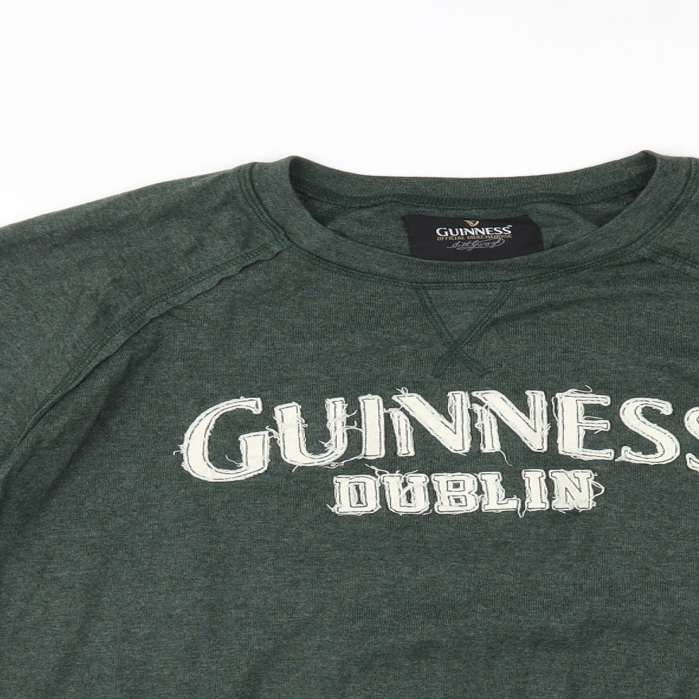 Guiness Mens Green   Pullover Jumper Size L