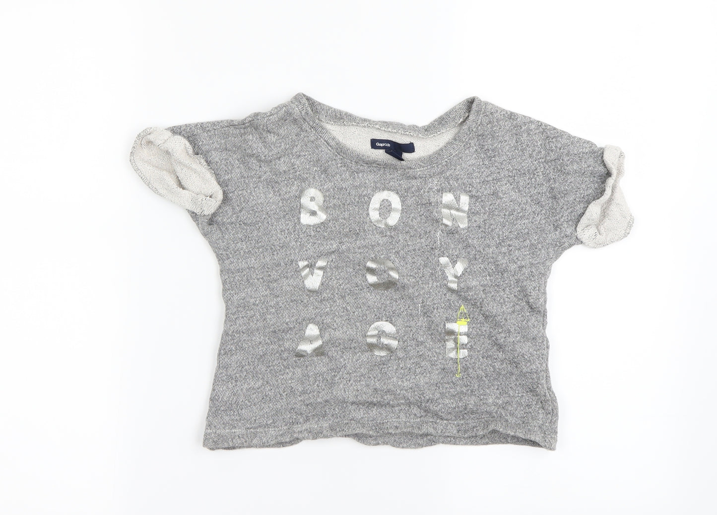 Gap Girls Grey   Pullover Jumper Size 3-4 Years