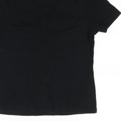 M&S  Womens Black   Basic Polo Size 14