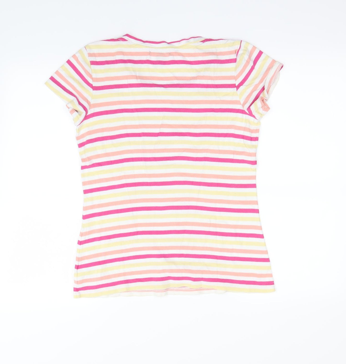 BandolinoBlu Womens Multicoloured Striped  Basic T-Shirt Size M