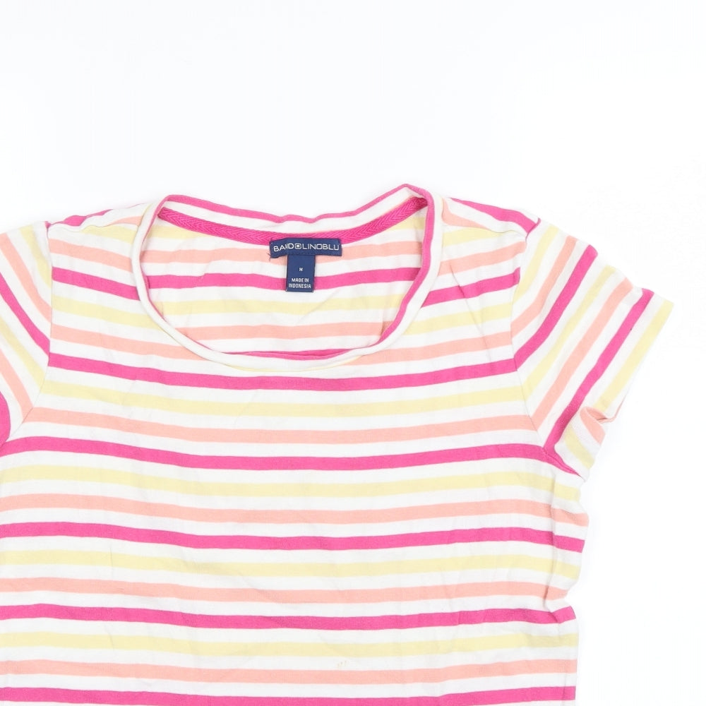 BandolinoBlu Womens Multicoloured Striped  Basic T-Shirt Size M